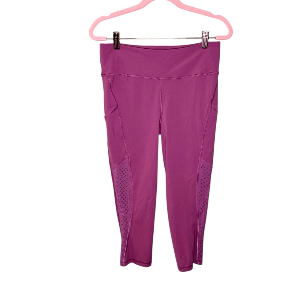 Lululemon Ready To Race Crop 21" Legging in Moss Rose Pink 8